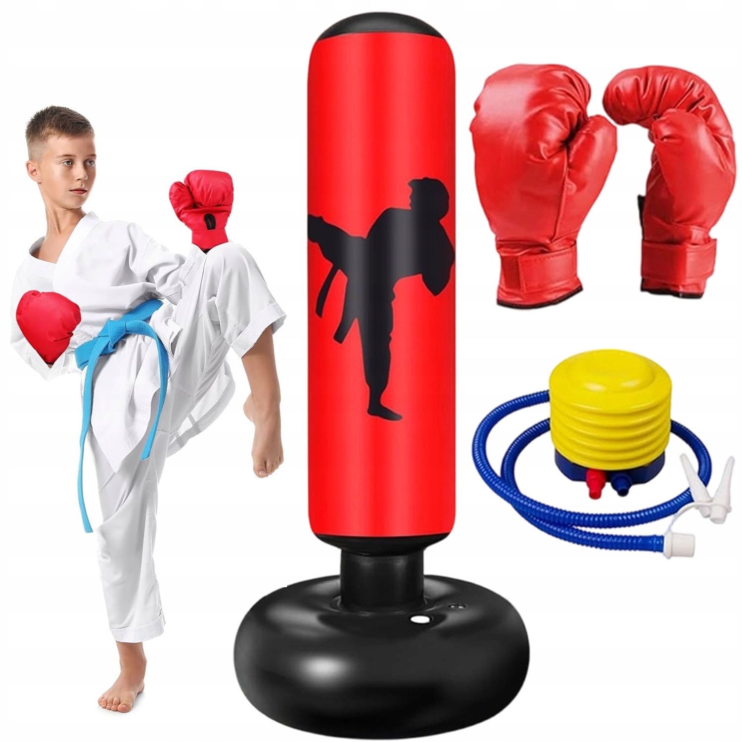 Boxovací Pytel Boxovací Set Pro Děti Stojící Rukavice 160 CM