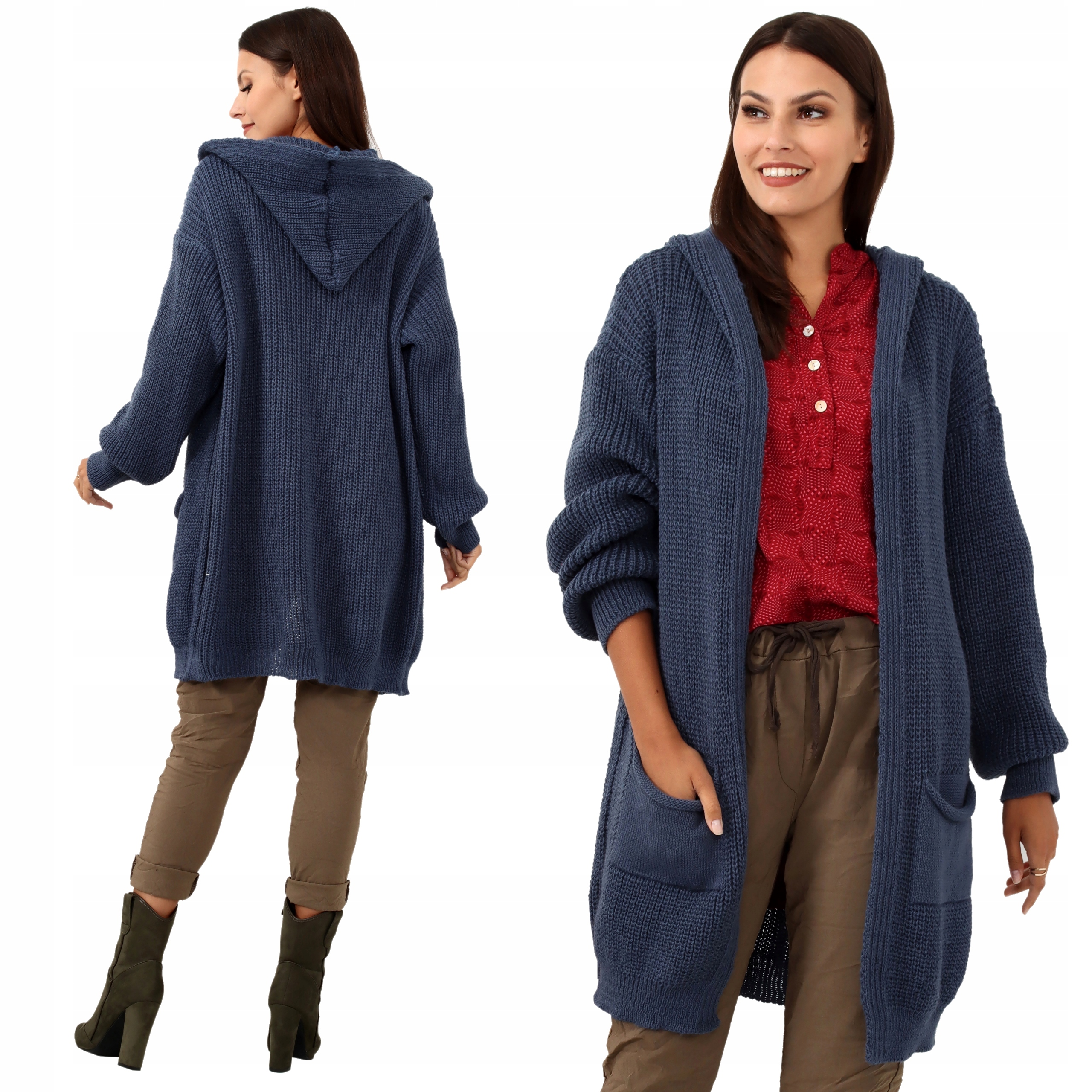 

Damski Sweter Kardigan modne Z708