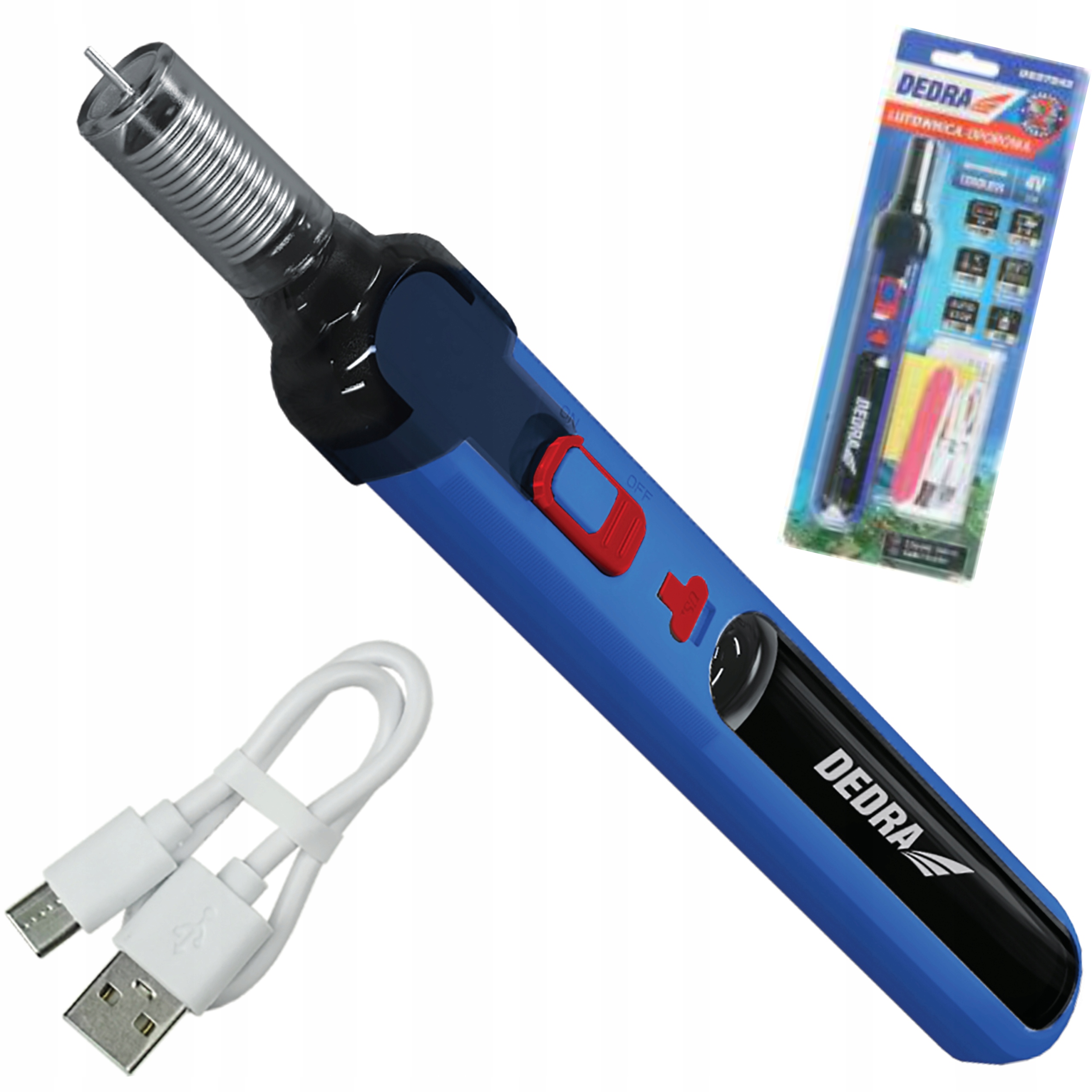 BEZPRZEWODOWA LUTOWNICA USB 4V 2,0AH DED7545 DEDRA