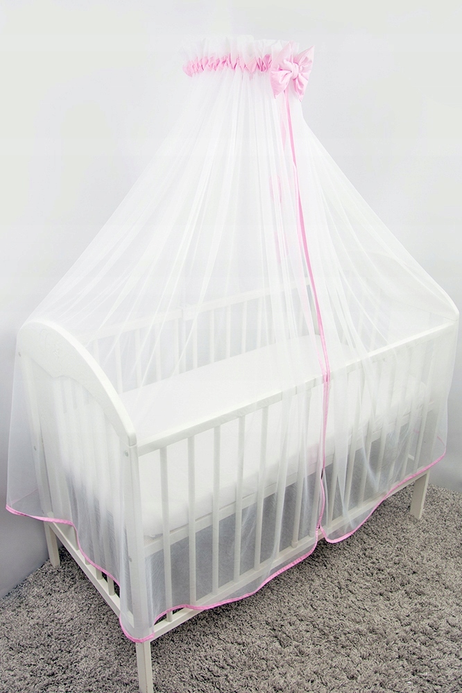 Moskitiera z tiulu RÓŻOWA Osłoni całe łóżeczko! Kod producenta ANKRAS
