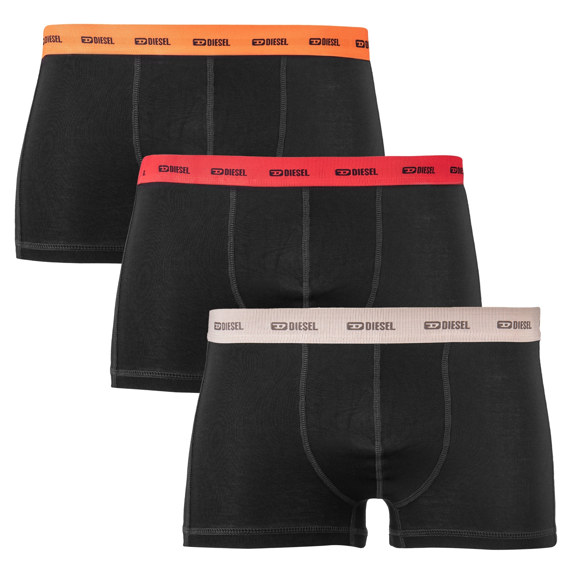 Pánské boxerky/slipy Diesel M černá/oranžová
