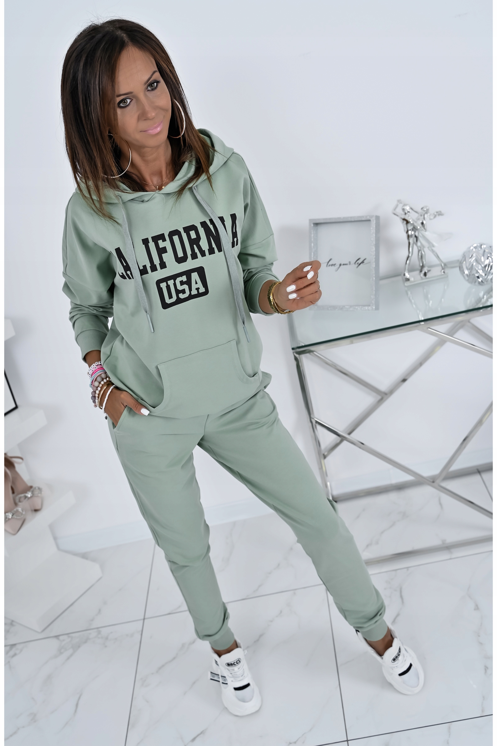 STYLOWY KOMPLET DRESOWY CALIFORNIA STYLE! WZ.3 XL Rękaw długi rękaw