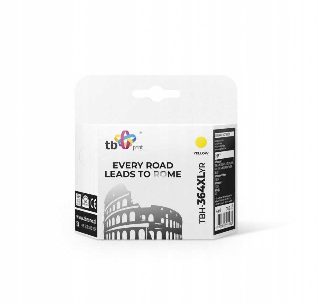 Tusz do Hp Ps B8550 TBH-364XLYR Ye ref.