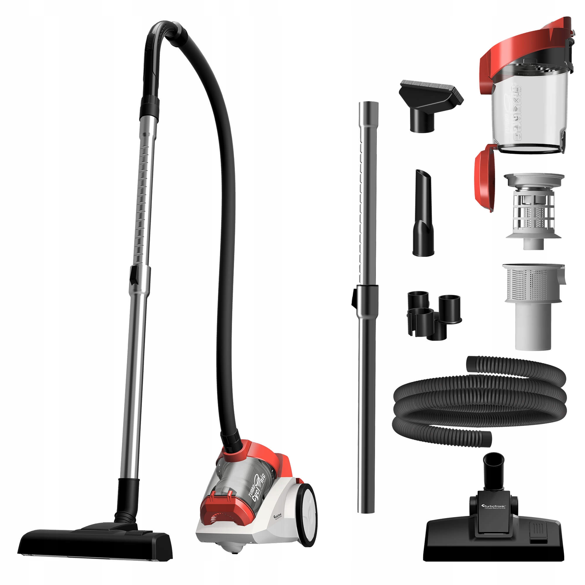 Odkurzacz Tradycyjny Bezworkowy Cyklonowy Mocny 900W Szczotka Do Paneli