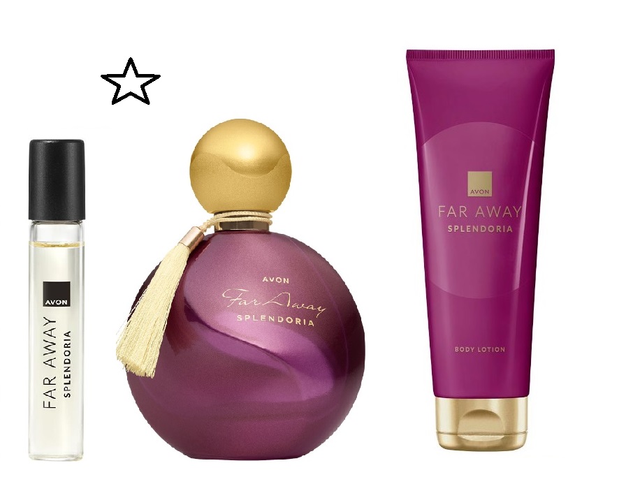 Avon Far Away Splendoria Parfém Dámský Balzám Perfumetka Akord Oud 3ks