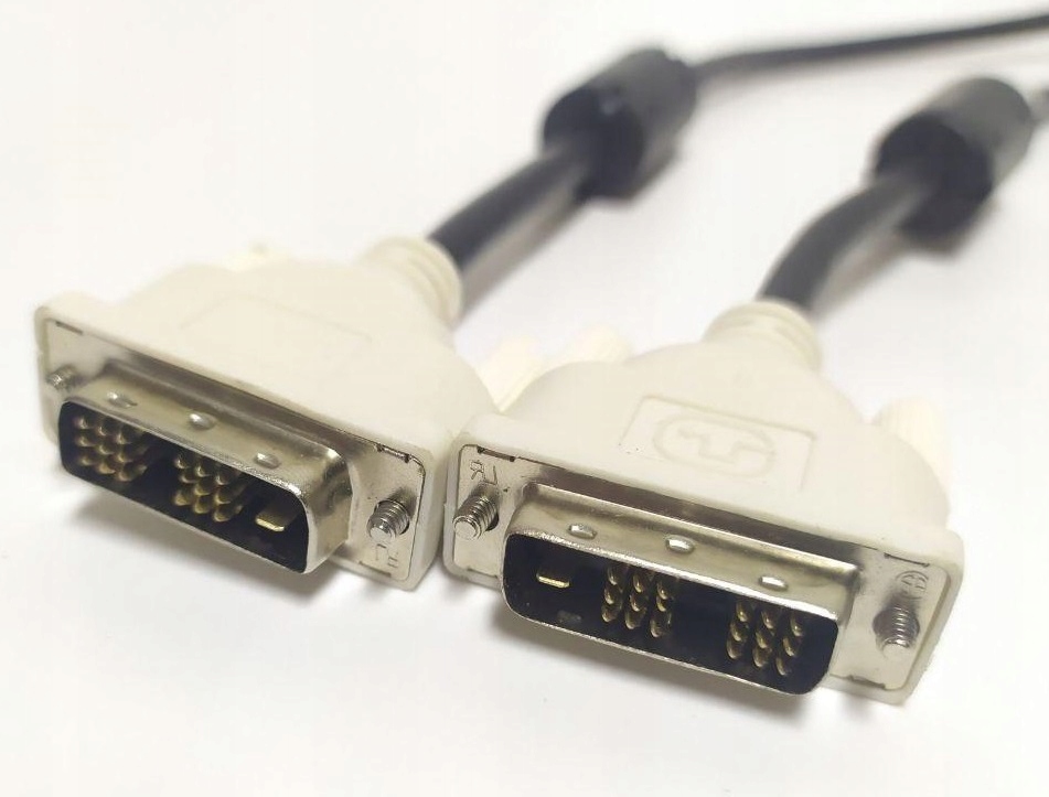

Kabel DVI DVI 1,8M, Nowy, z filtrami ferrytowymi