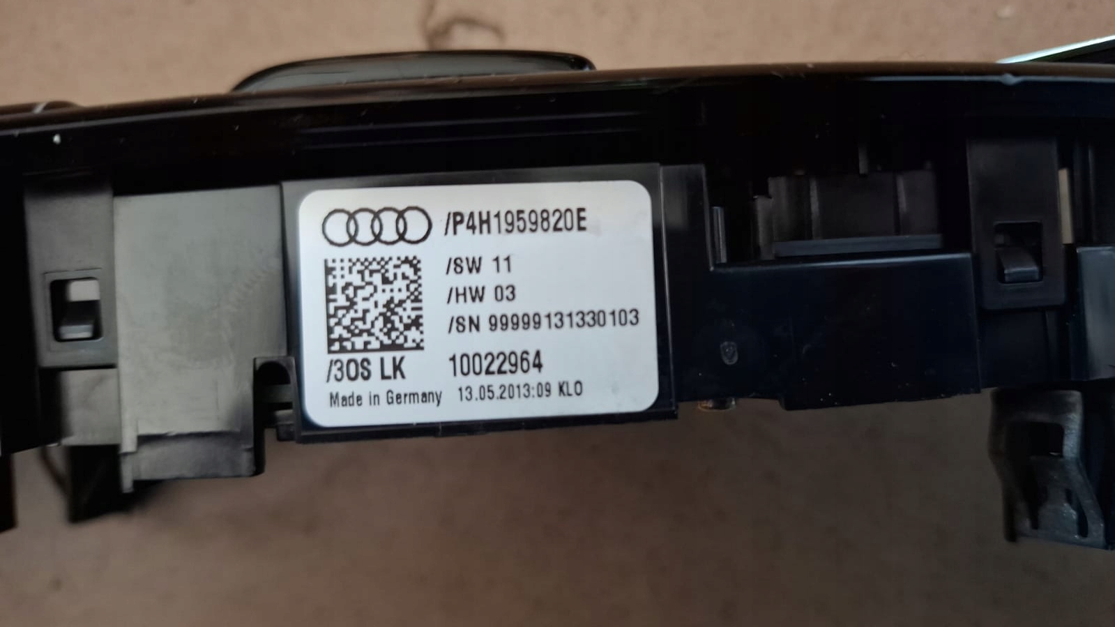 switch control unit module seat AUDI A8 4H1959820E STAN B.DOBRY Z NR VIN