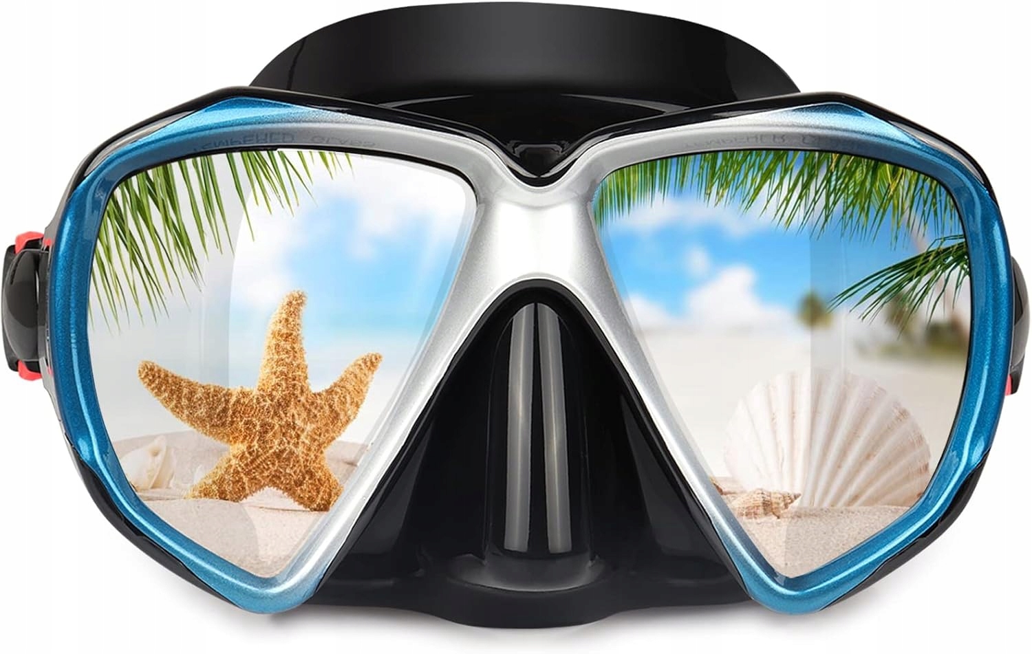 EXP VISION MASKA OKULARY DO NURKOWANIA DIVING MASK OSŁONA NOSA SZKŁO HART