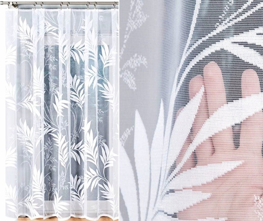 Záclona Kaja vzor 018920 400x160 cm rovná (hotová) s obšitím