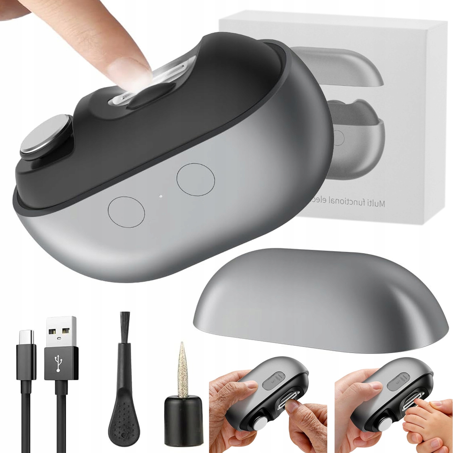Přenosný Automatický Kleštičky Na Nehty S Led Usb, Ergonomické, Tiché