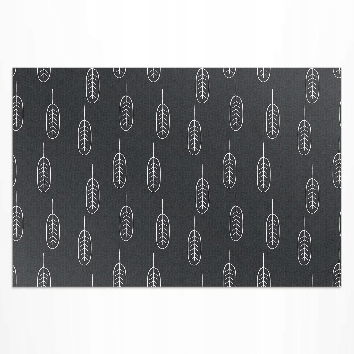 Terasový vinylový koberec odolný voči Uv žiareniu Minimalistické boho listy 80x120 cm