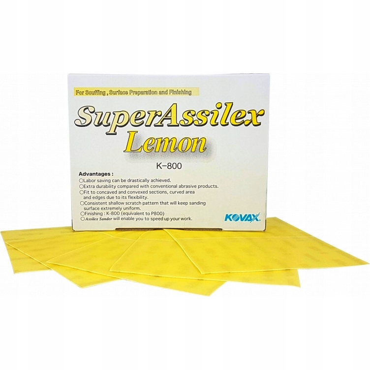Абразивная лента Kovax Assilex Lemon 130x170m P800