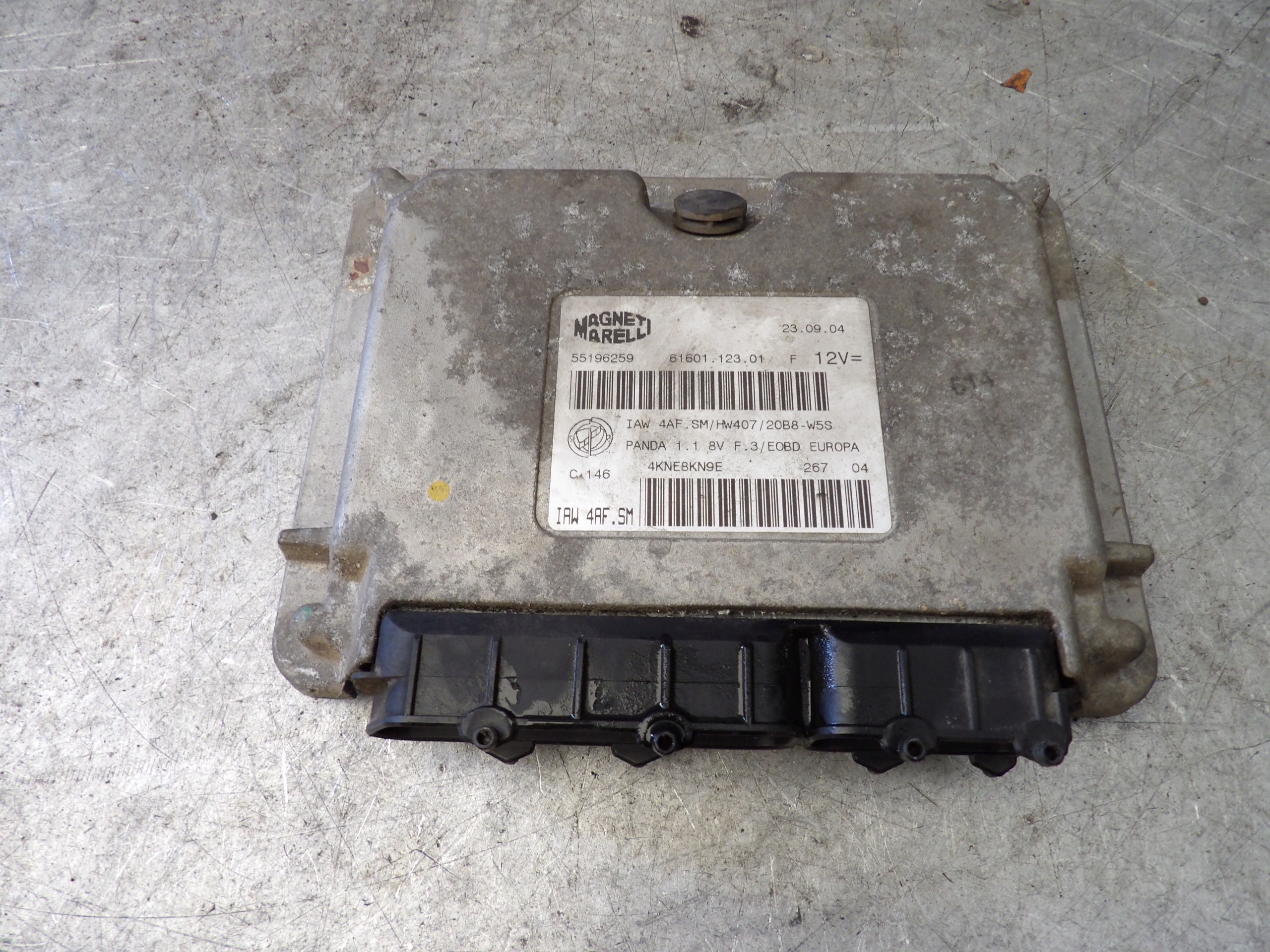 Fiat Panda II computer, control unit 55196259 IAW4AF.SM C146 61601.123.01