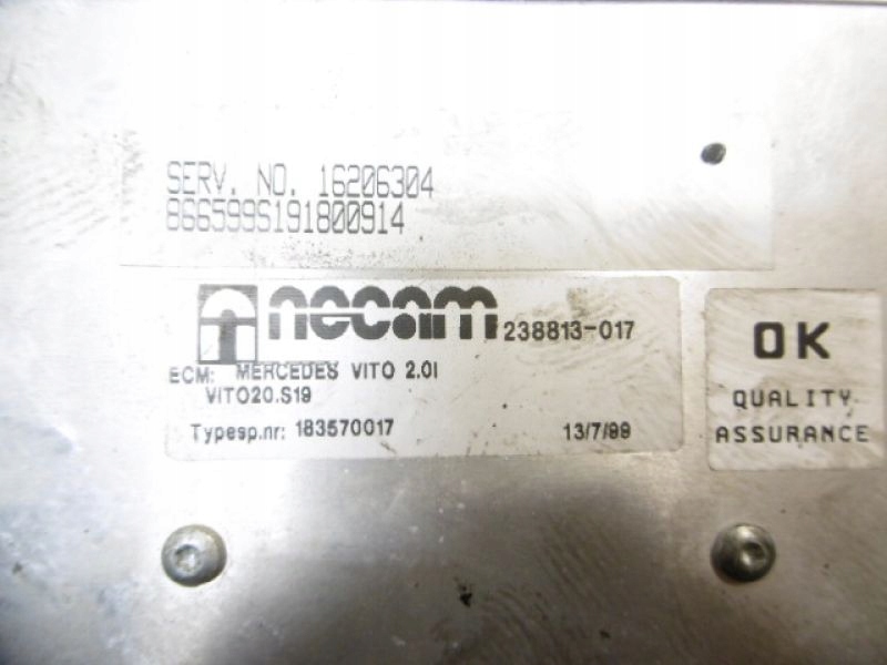 W638 STEROWNIK LPG 2 0 16206304 238813 017 Engine Type Gasoline