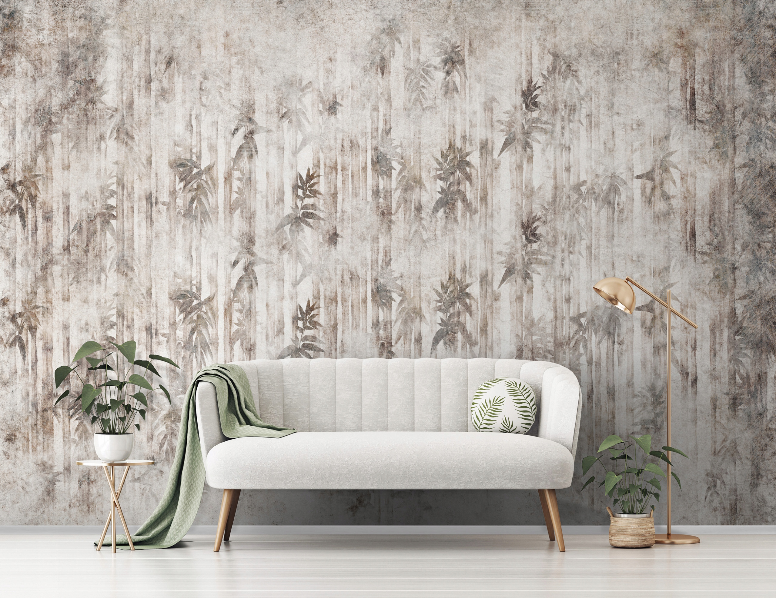 Fototapeta flizelina Bambusové pozadí Minimalismus Klid a elegance 400x280 lepidlo