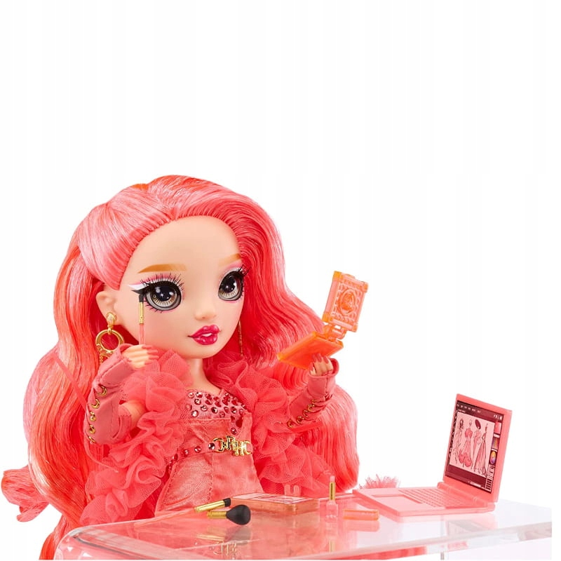 RAINBOW HIGH FASHION DOLL NEONOWO RÓŻOWA LALKA PRISCILLA PEREZ SERIA 5 Marka MGA