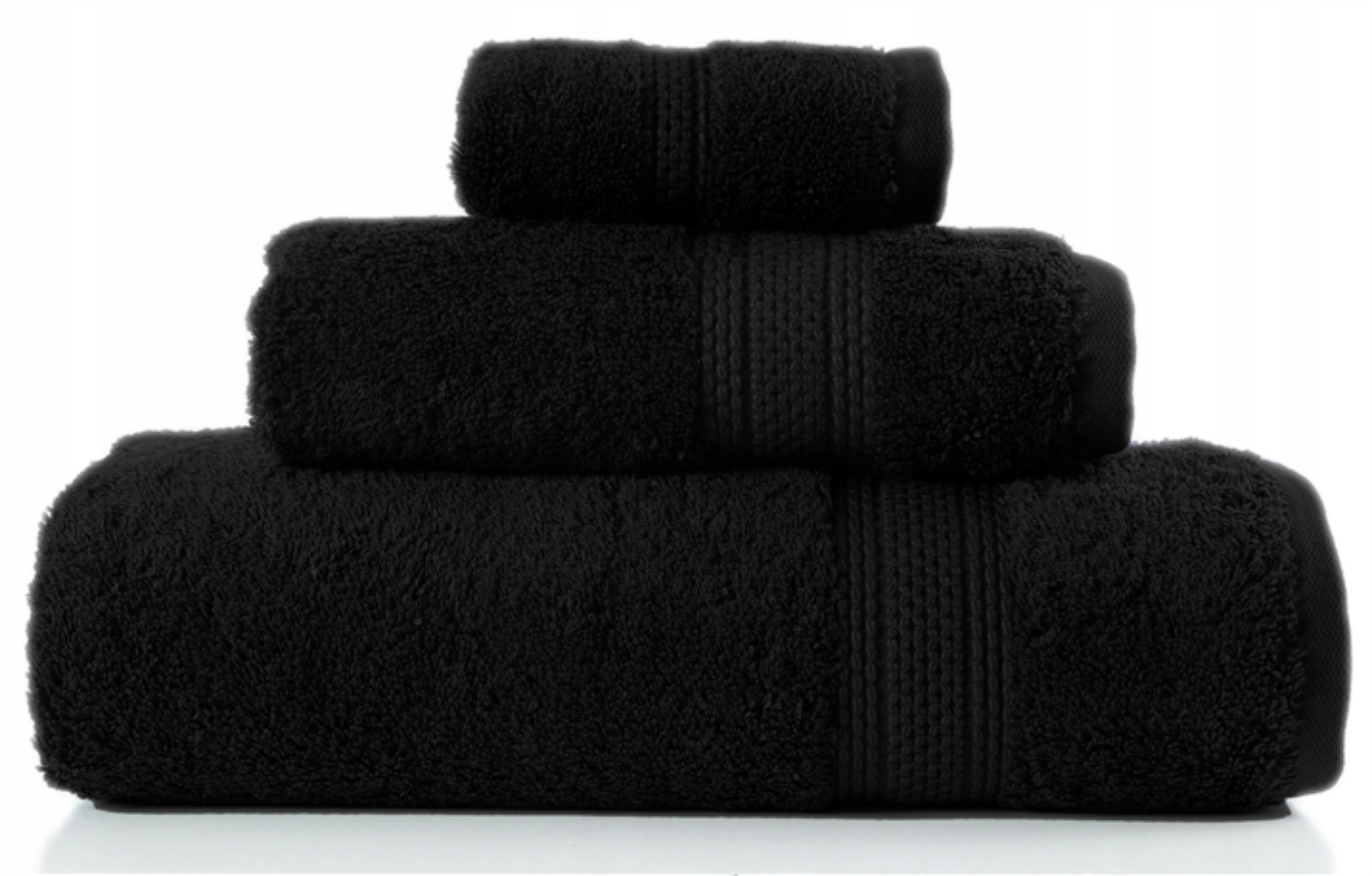 GRENO Gruby Ręcznik EGYPTIAN COTTON czarny 70x140