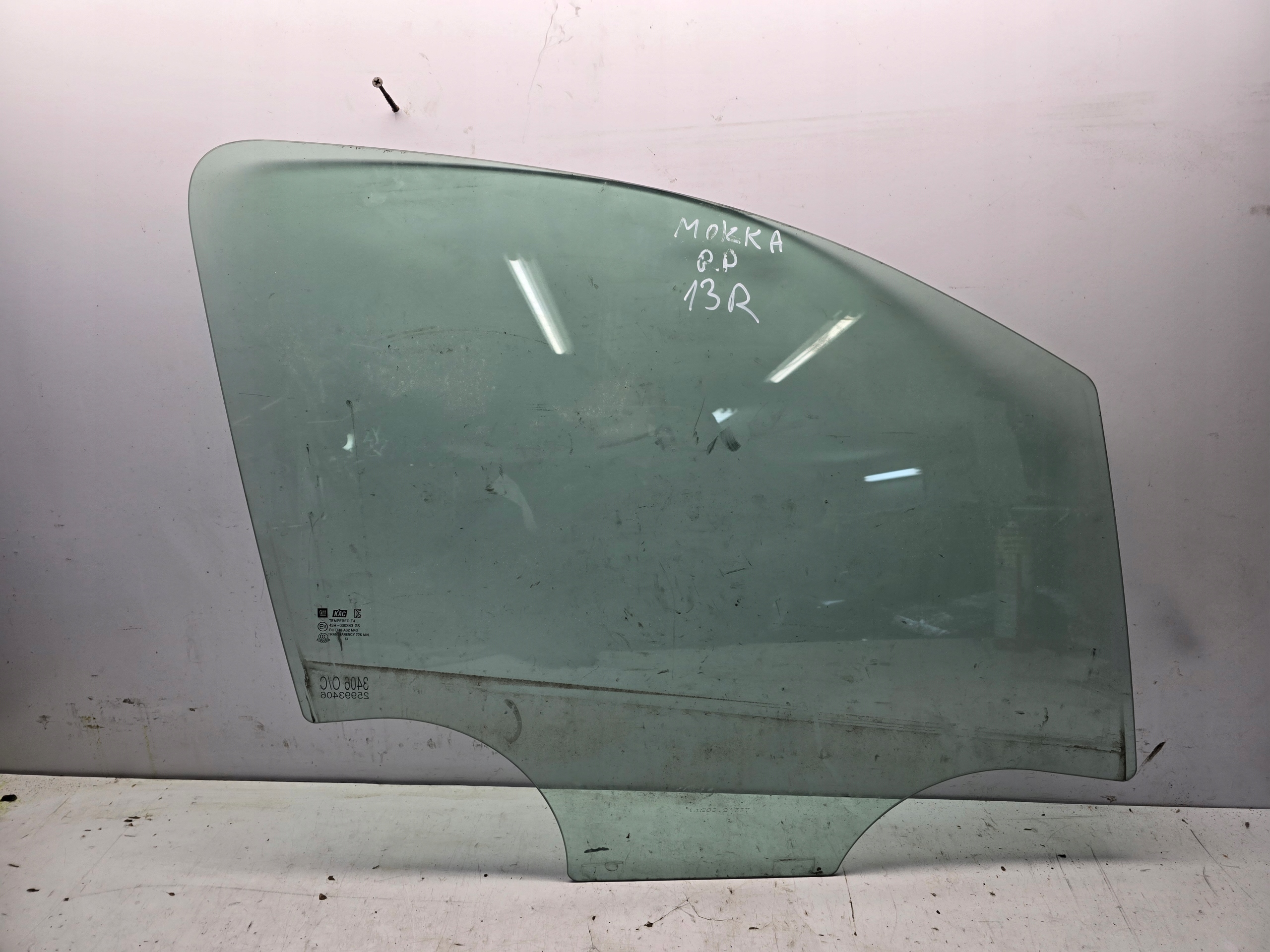 OPEL MOKKA window door right front right front DUZA 13