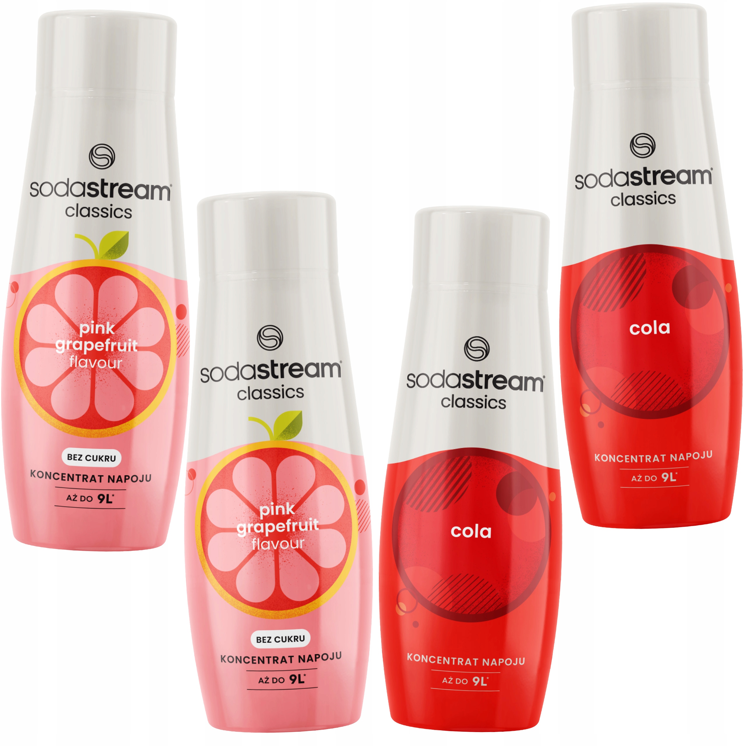 SODASTREAM Zestaw koncentrat 2xCola 2xGrapefruit