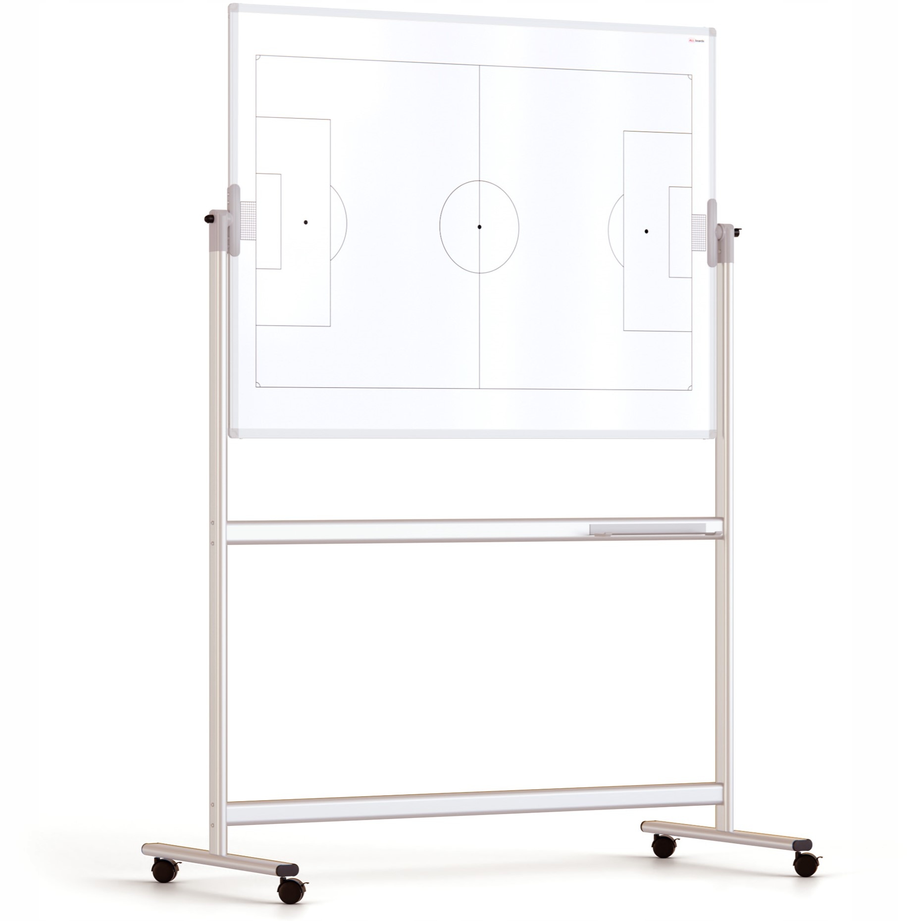 Tablica taktyczna mobilna dwustronna obrotowa magnetyczna 120x90 cm