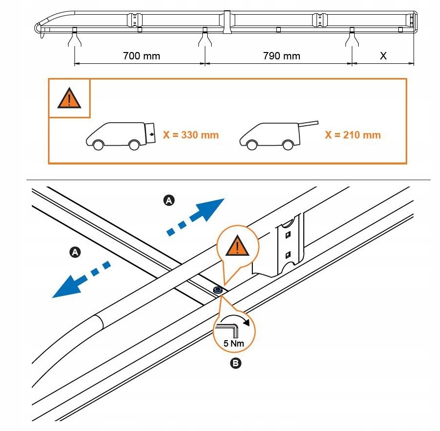 Platforma Cruz Evo Rack Citroen Berlingo M 2019 Installation without rails