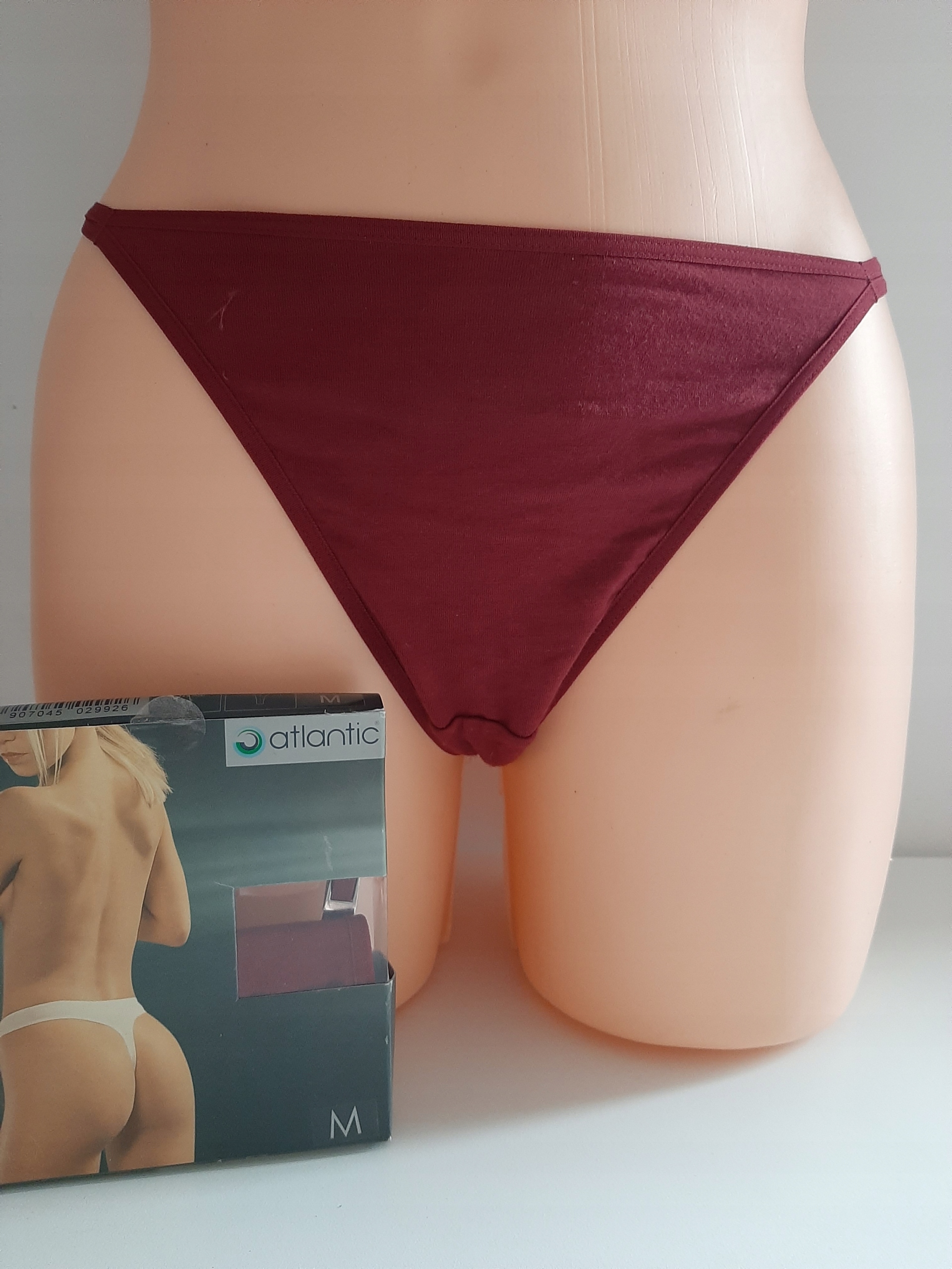

Stringi damskie Atlantic LP-493 *M* 2PACK lycra