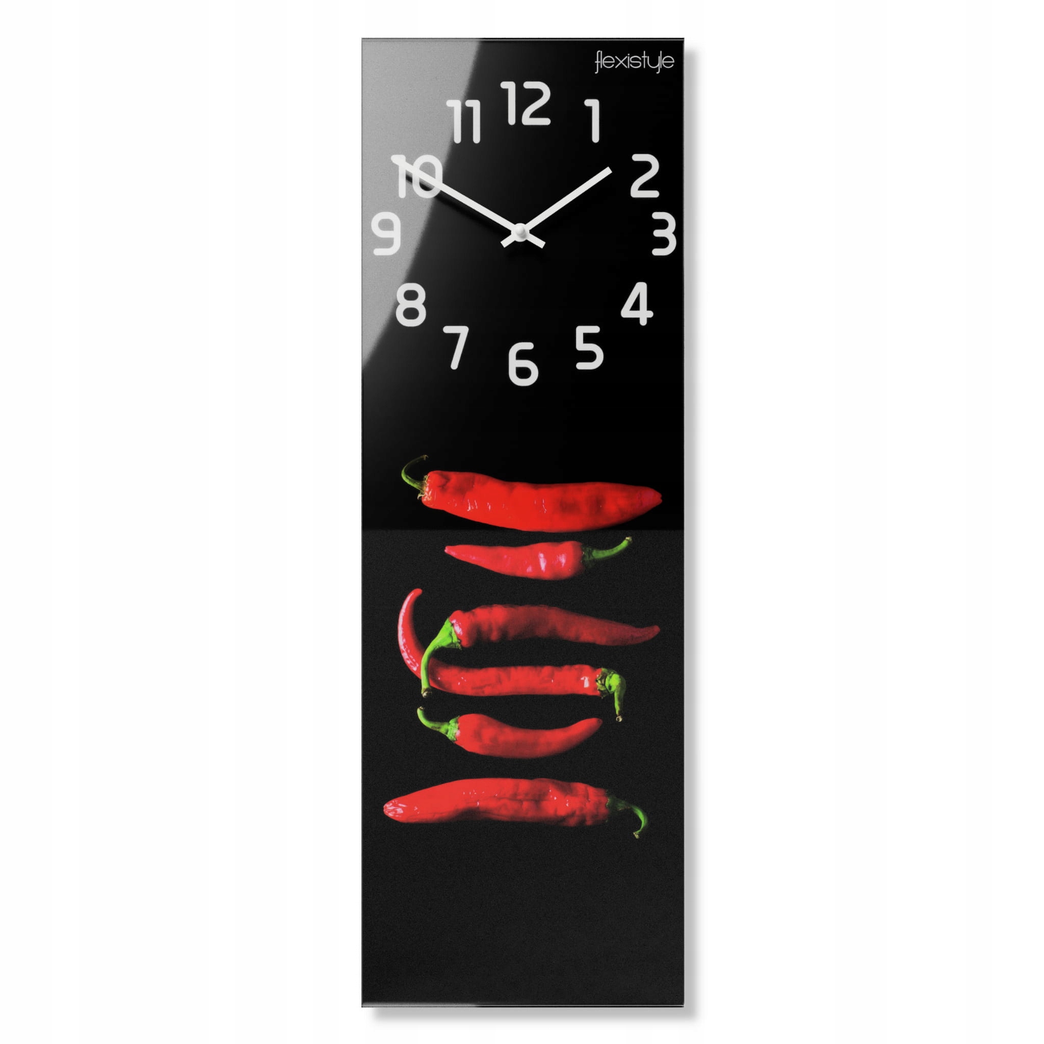 Nástěnné hodiny sklo velké do obývacího pokoje do kuchyně Chilli