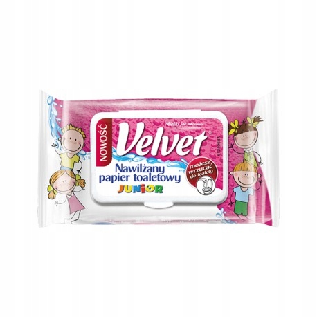 

Velvet nawilżający papier toaletowy Junior 42 szt.
