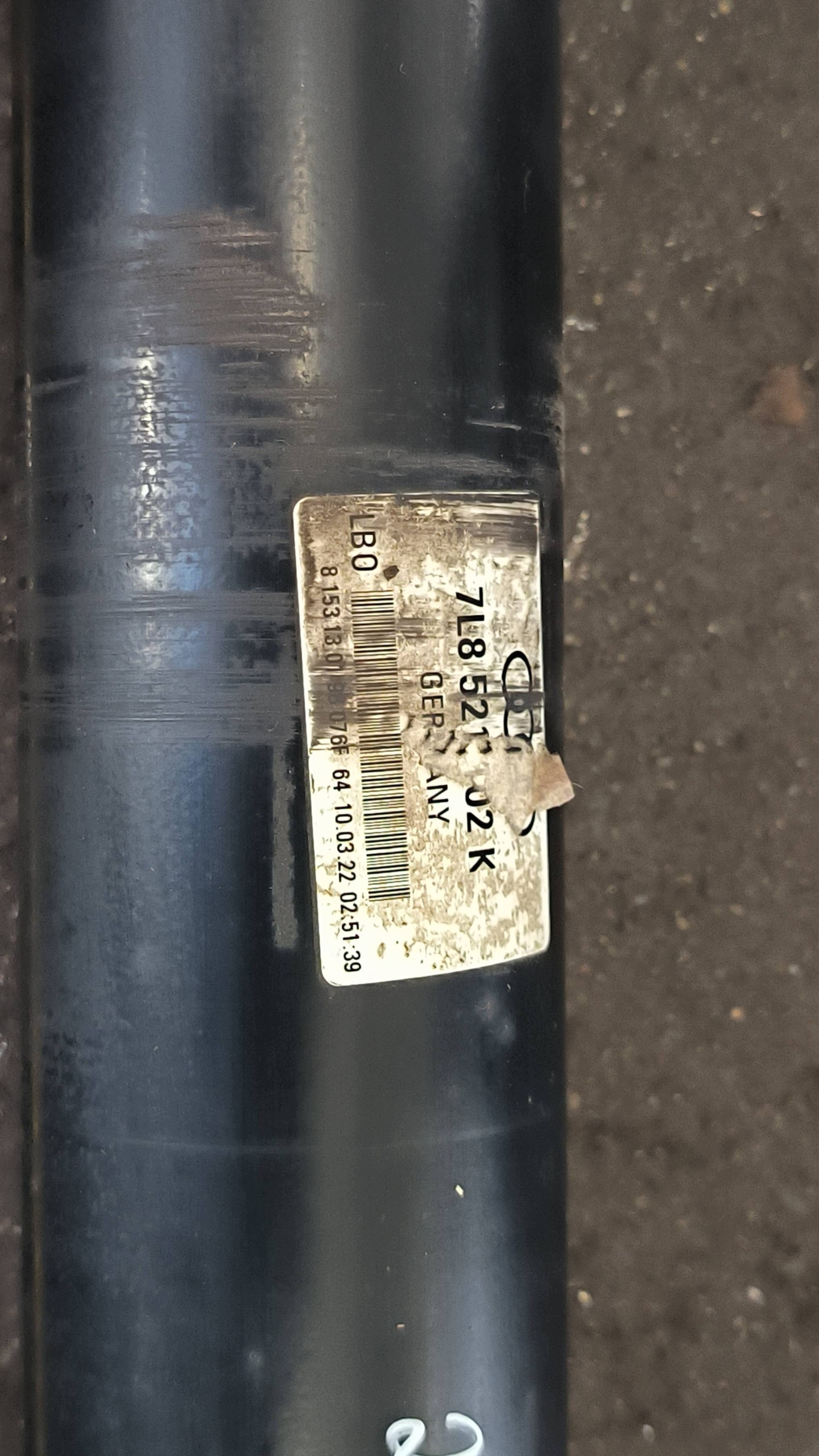 kardan 7L8521102K AUDI Q7 a 4L LIFT