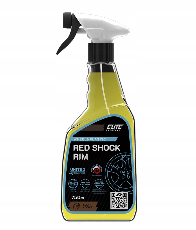 ELITE DETAILER _ RED SHOCK RIM 750ML _ ZANIECZYSZCZENIA METALICZNE _ ED083