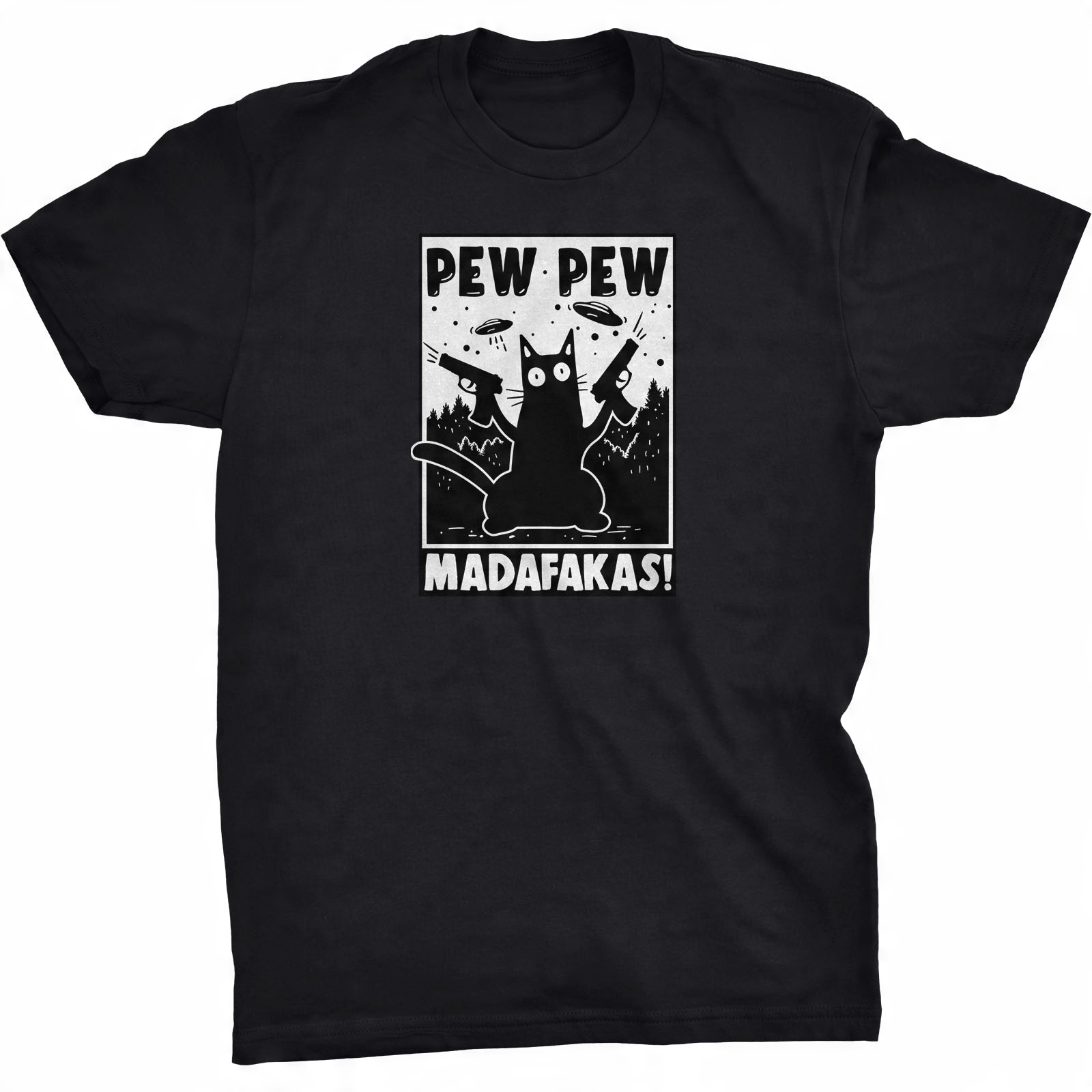 

Pew Pew Madafakas Koszulka Dla Kociary Kot Alien
