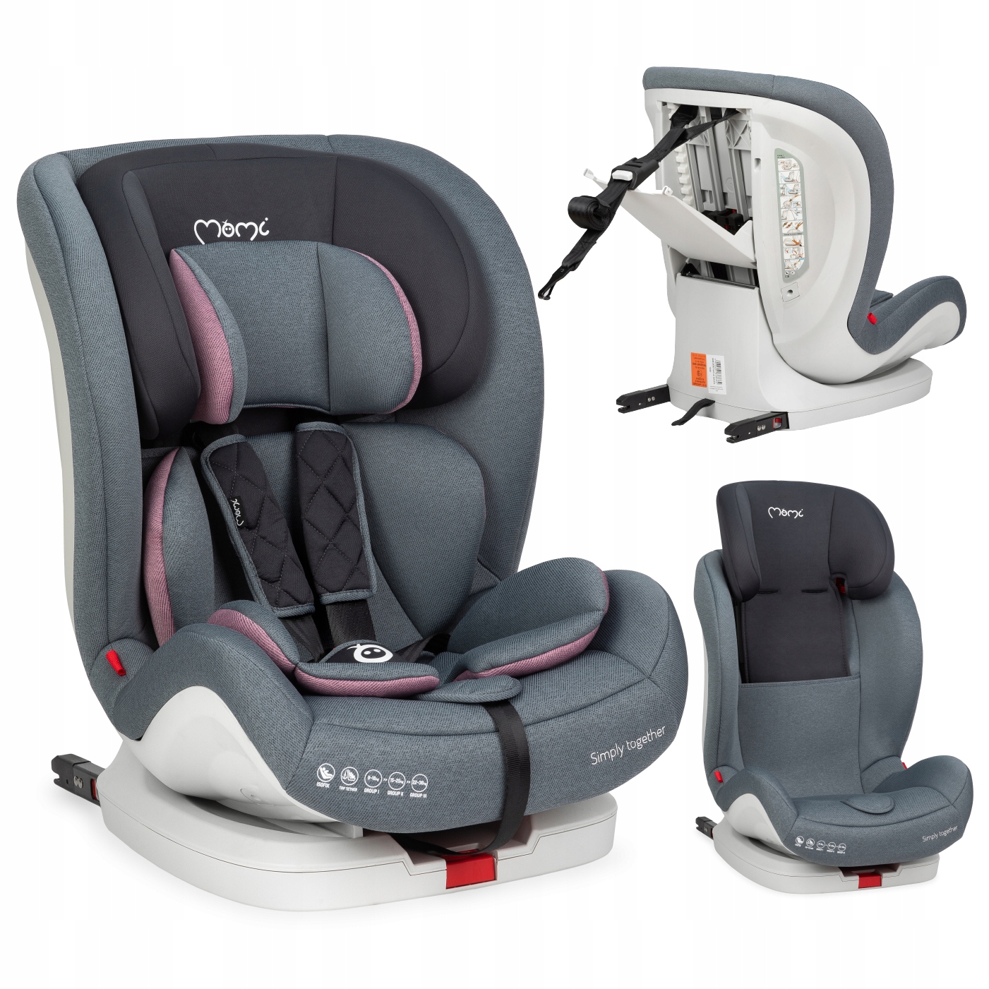 Car seat 9-36isofix base MoMi SAFETYLUX