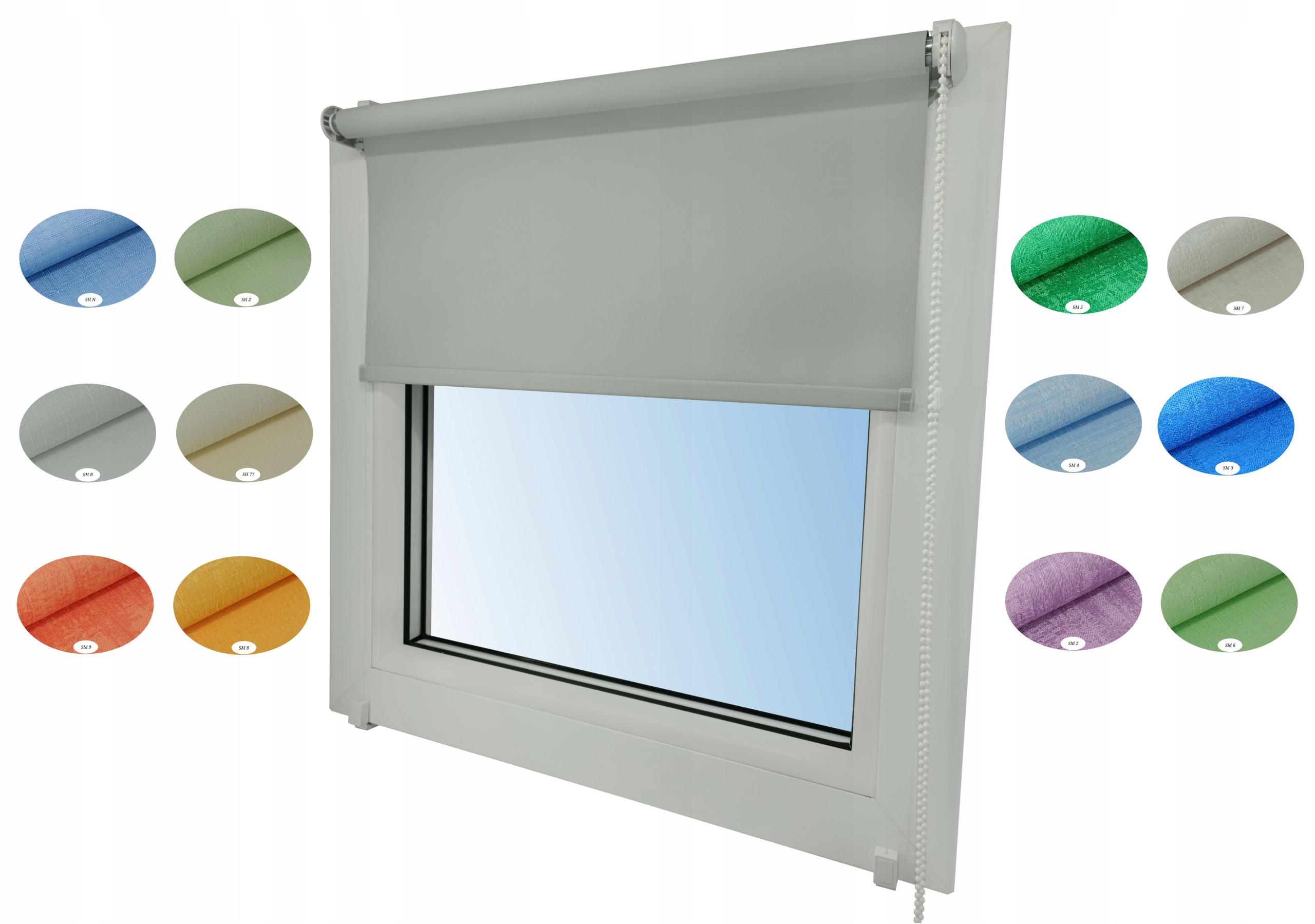 

Roleta Mini Z Żyłką na wymiar 83x220 cm Warianty
