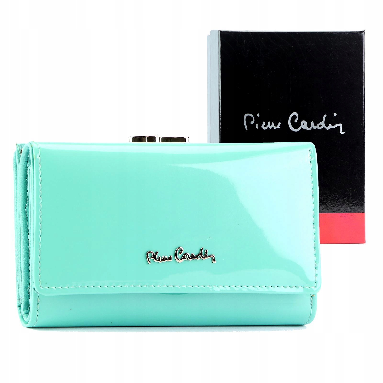 Originální Středně Lakovaná Dámská Peněženka Na Patent A Bižuterii P.cardin