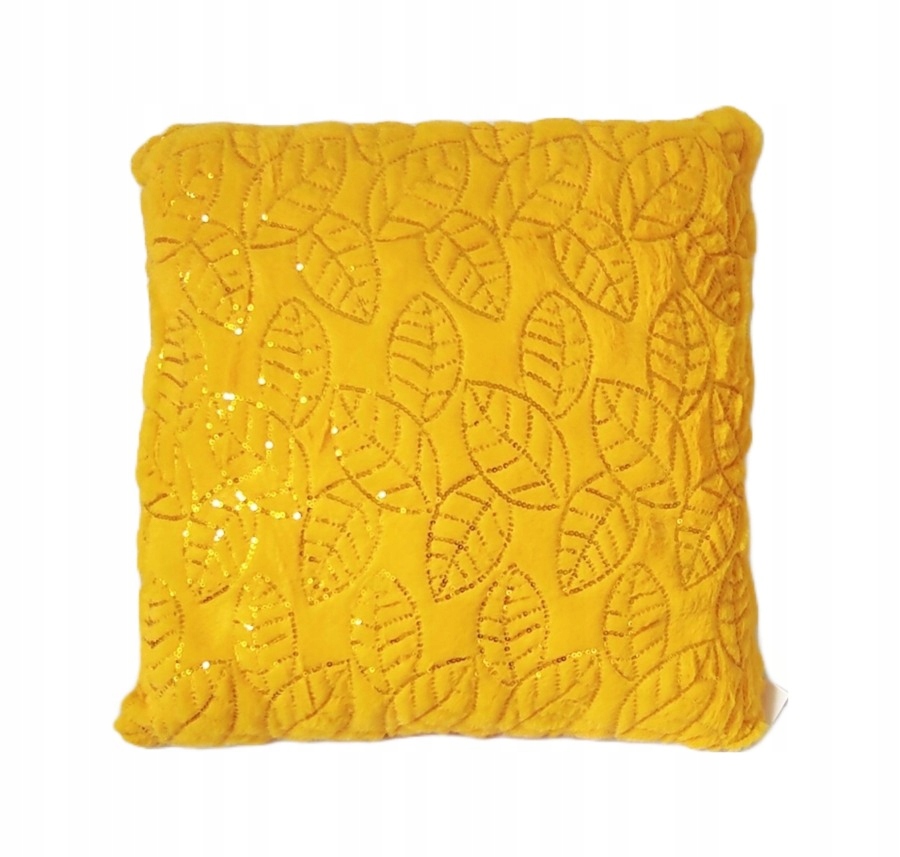 KANARKOWA PODUSZKA 40x40 FUTERKO Włochacz LIŚCIE