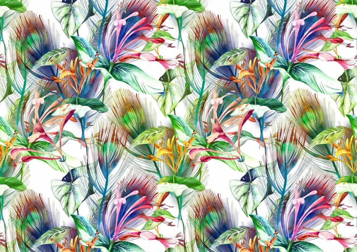 

Fototapeta Flizelina Tropikalne kwiaty 208x146