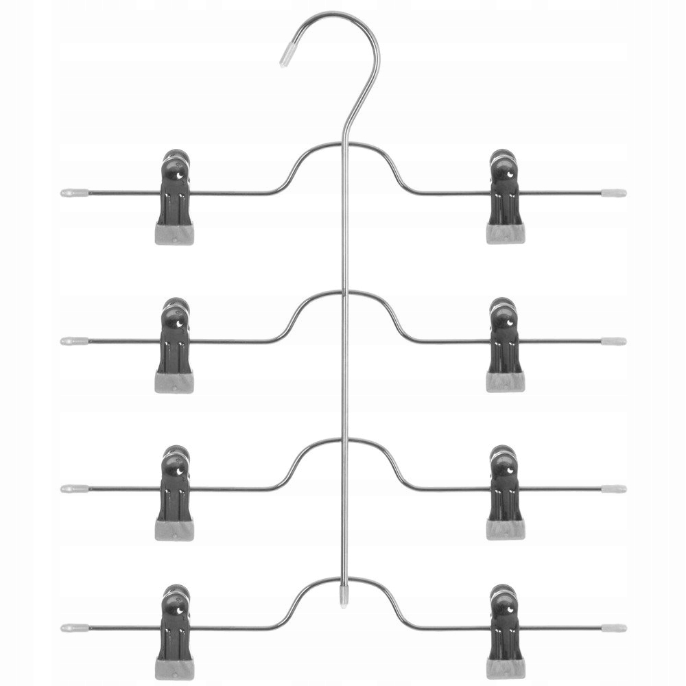 

Wieszak Z Klipsami Uchwyt Na 4 Spódnice metalowy