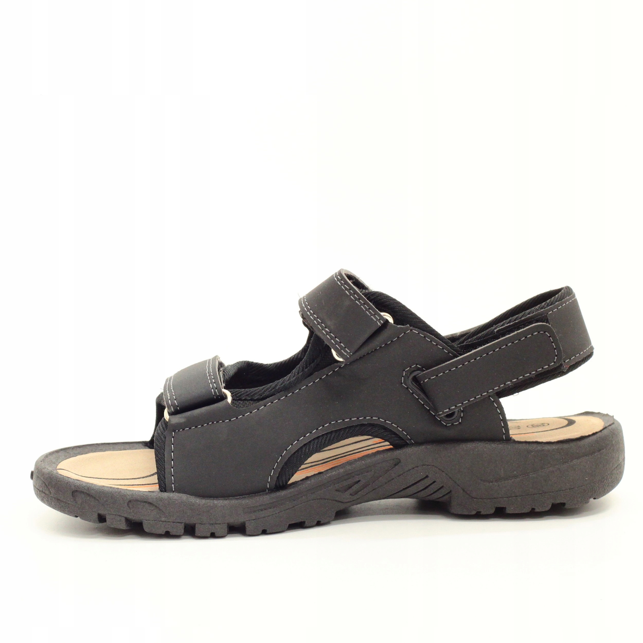 SANDAŁY MĘSKIE KLAPKI SPORTOWE REGUOWANE NA RZEP Rozmiar 38