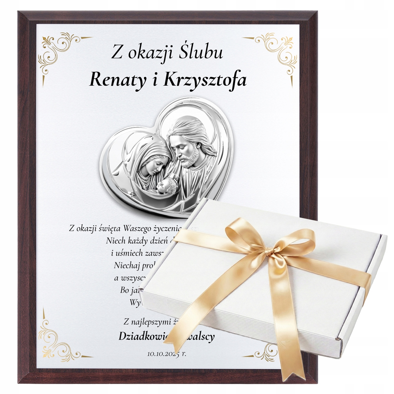 Personalizowany Na Ślub Grawer Nadruk Pamiątka Ozdobne Opakowanie