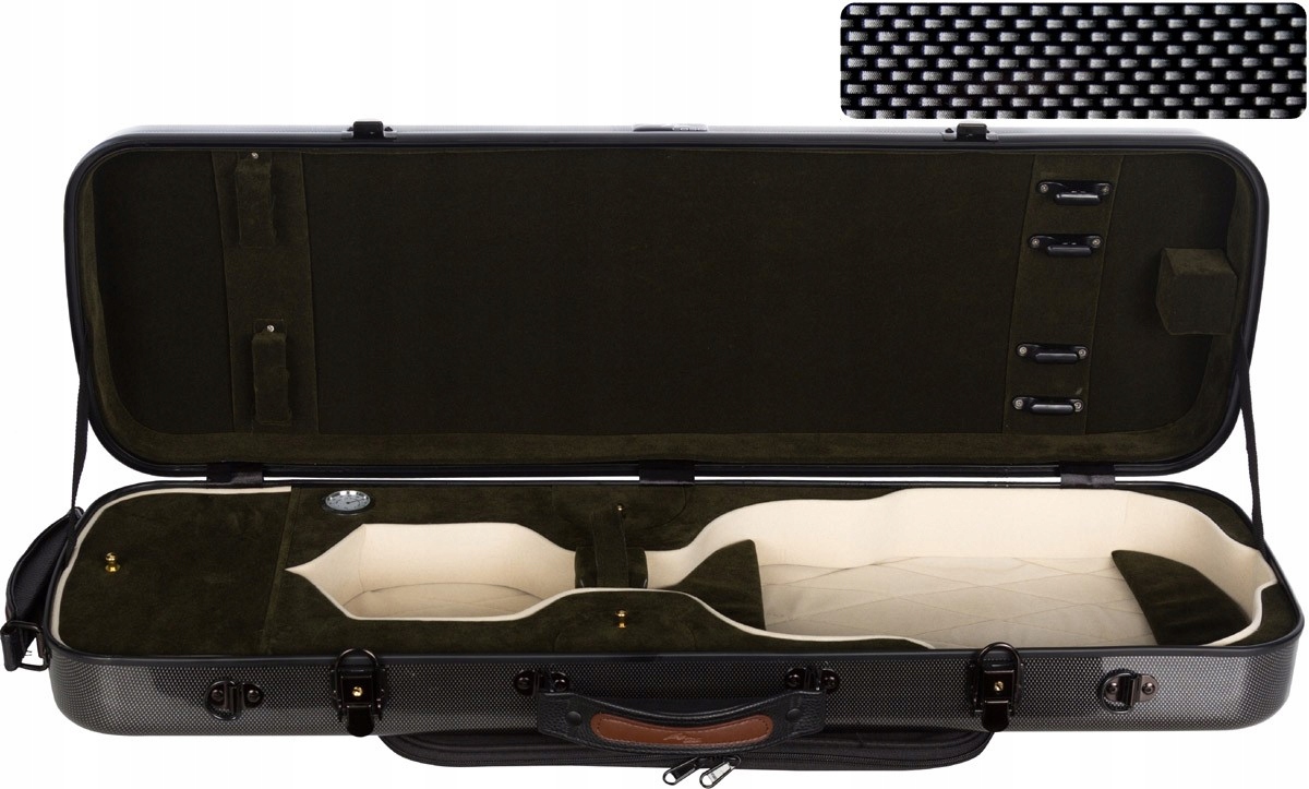 Houslový obal na housle 4/4 Oblong M-case Černý Point zelený