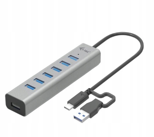 I-tec Usb-c nabíjecí kovový Hub 7 portů