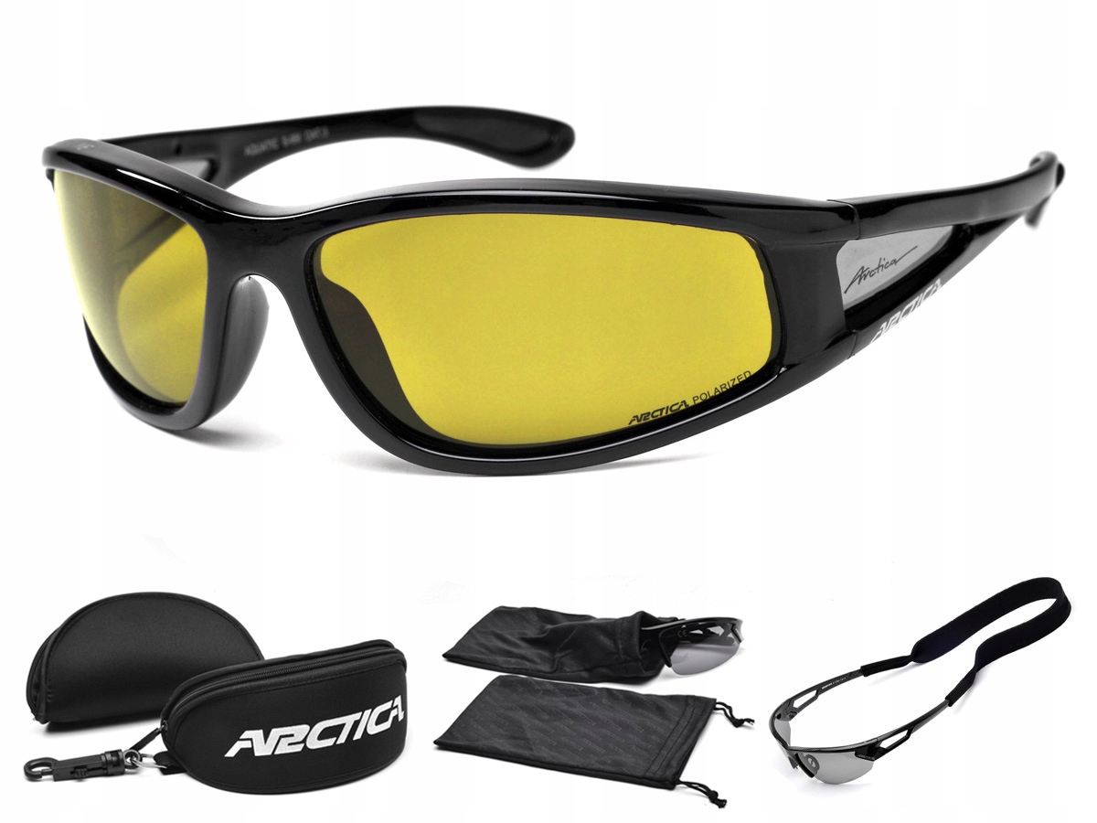 Arctica S-69K Polarizační Brýle Rozjasňující Žluté Čočky UV400 Pouzdro