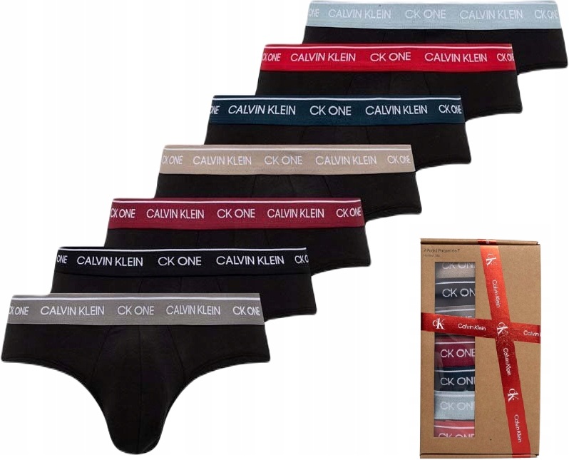 Calvin Klein Majtki Męskie Slipy Bawełniane 7 Pack Z Logo S