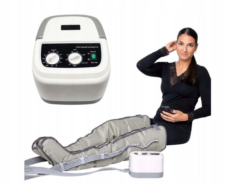 Masażer nóg i stóp Edicare compression therapy presoterapia 6 zaworów