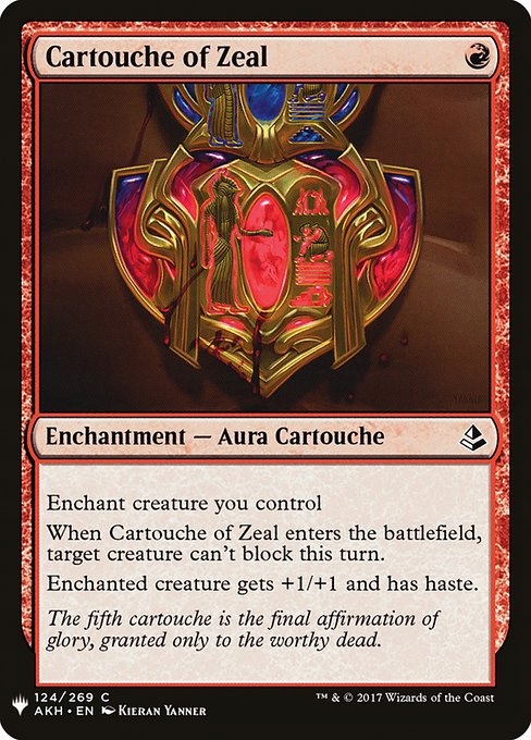 MtG: Cartouche of Zeal (MB1)