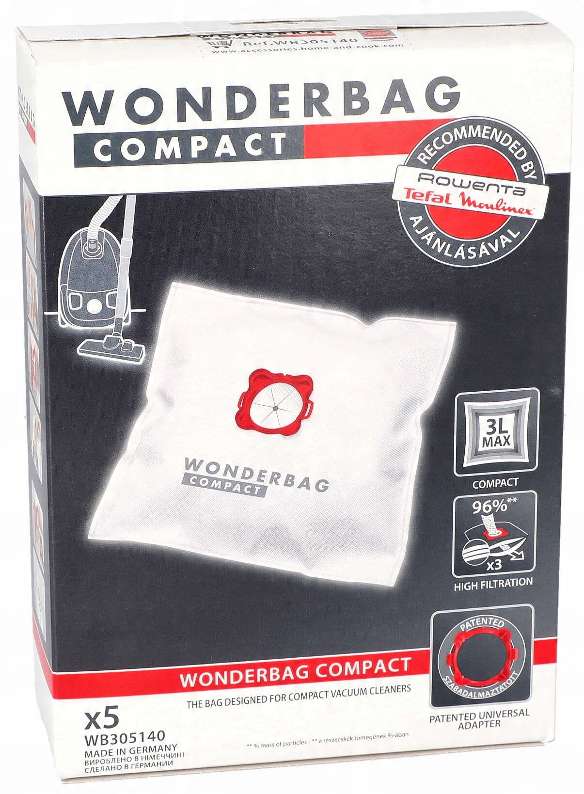

5x Worki Roventa Wonderbag Compact WB305140