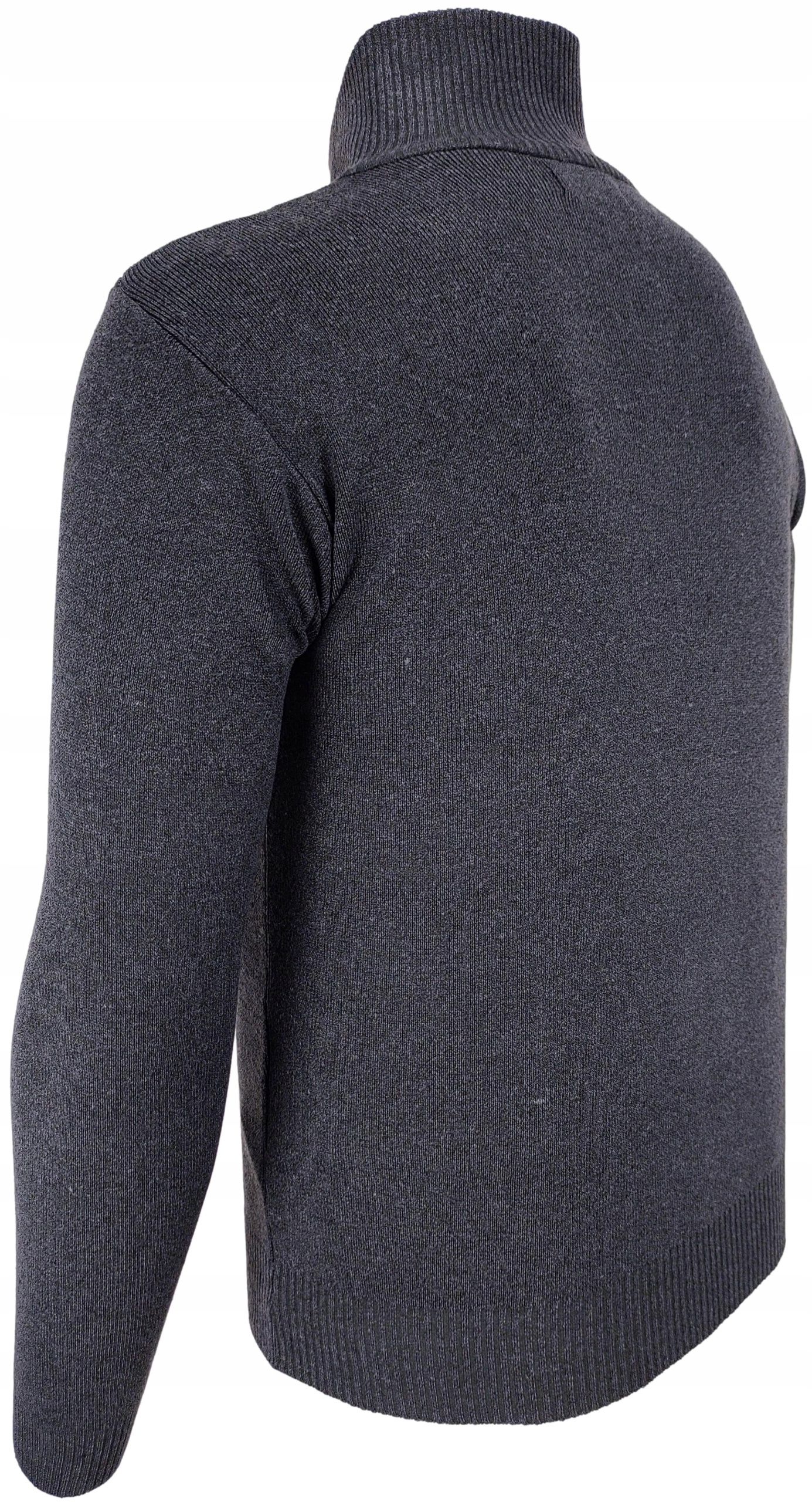 Sweter męski z dodatkiem wełny stalowy G82 r. XXL Rozmiar XXL