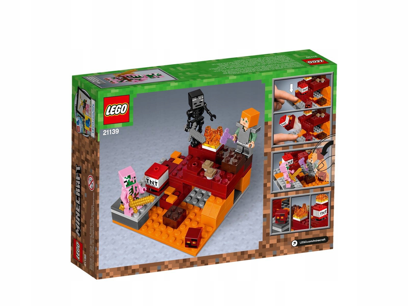 LEGO Minecraft 21139 - Walka w Netherze FV Nazwa zestawu LEGO 21139 - Walka w Netherze