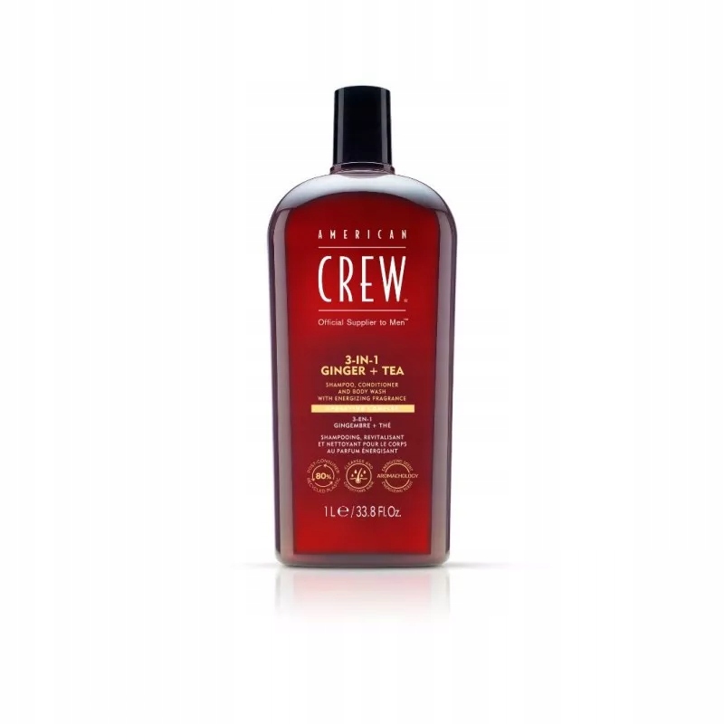 American Crew 3v1 energizující sprchový gel 1000 ml ginger