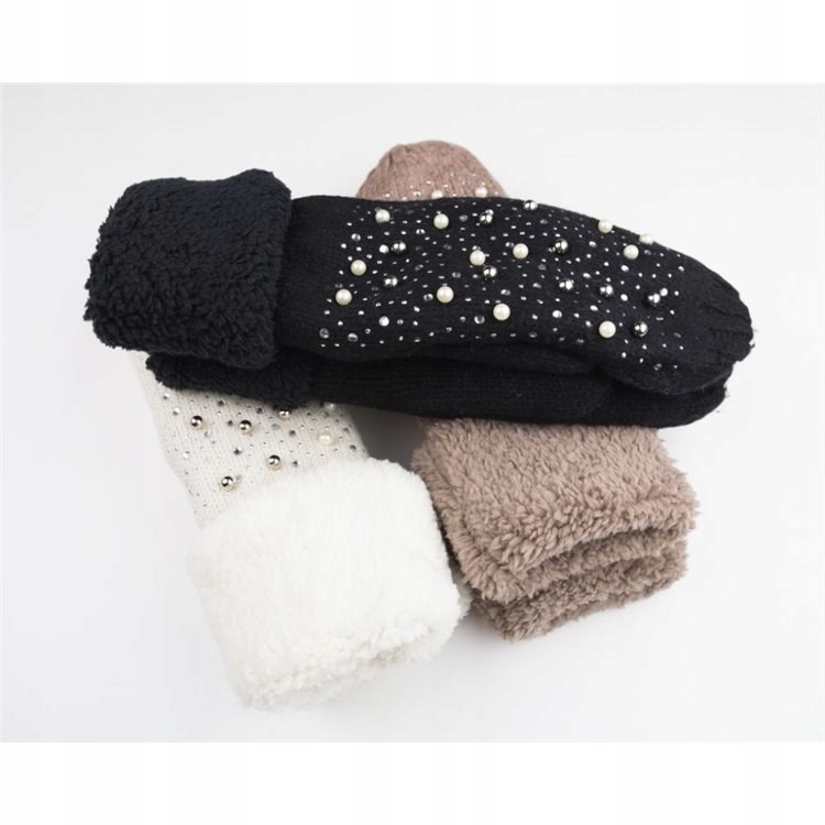 RĘKAWICZKI PEARLS BEŻOWE REK48BE Płeć kobieta